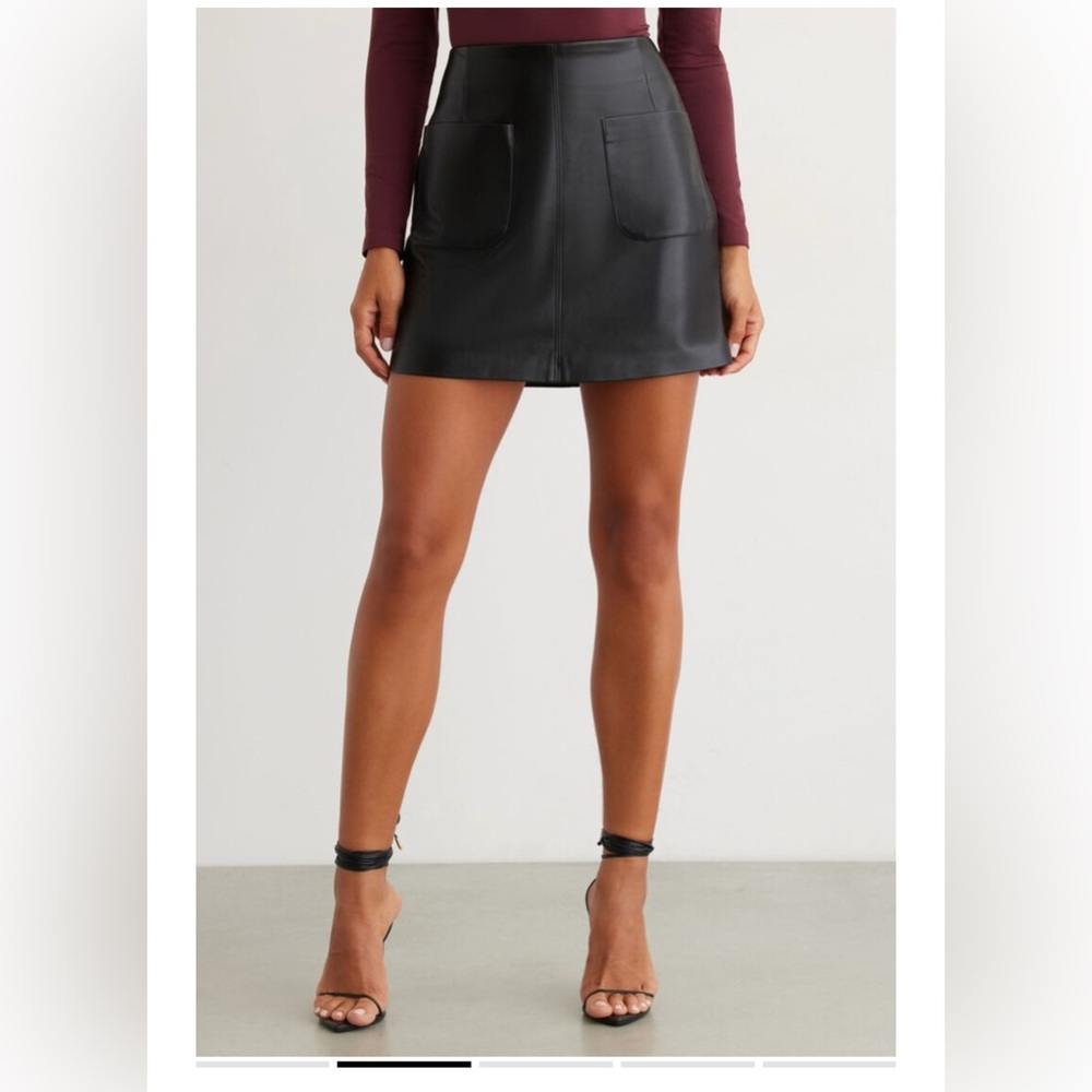 Dynamite Faux Leather Skirt